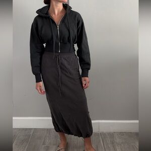 Sweatpants style skirt